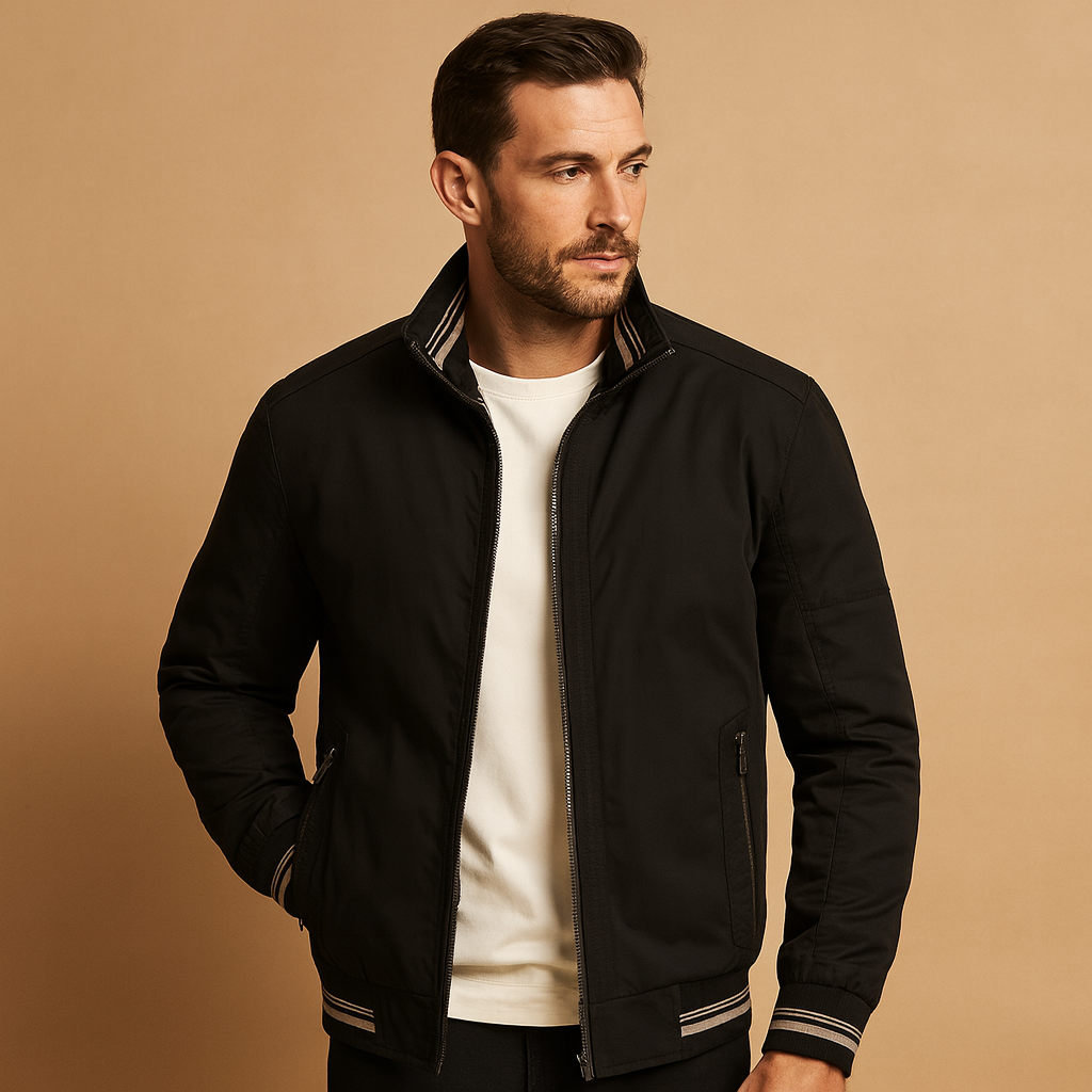 Men’s lightweight summer jacket with modern design and breathable fit, ideal for spring and summer casual or formal wear.