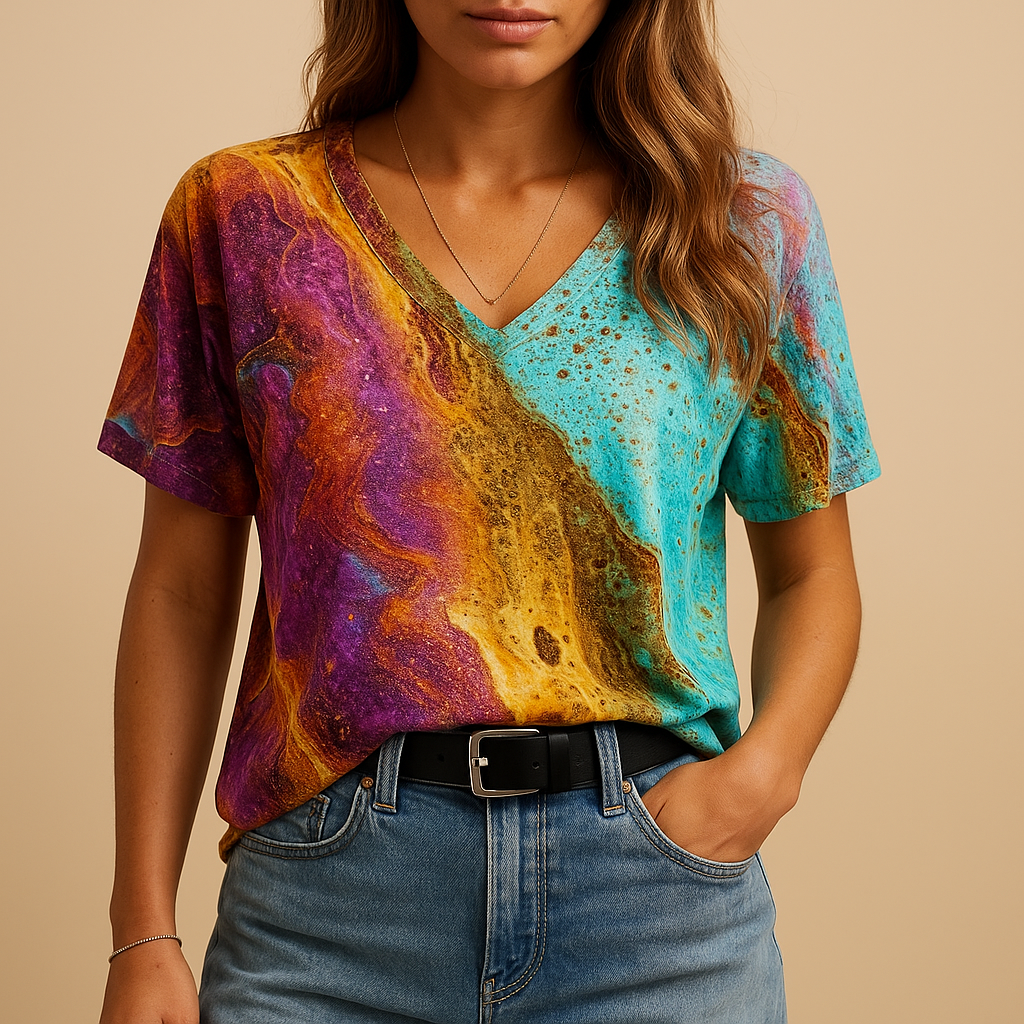 Women’s boho-style top with a relaxed fit and refined detailing, ideal for summer outfits, festivals and casual wear.