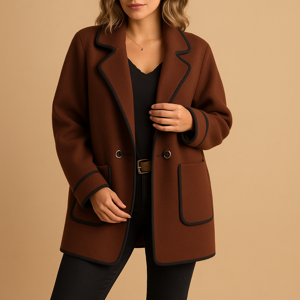 Women’s casual lined blazer with modern fit, perfect for colder days, work, and everyday stylish outfits.