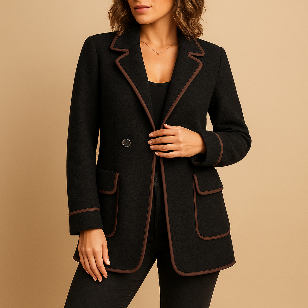 Women’s casual lined blazer with modern fit, perfect for colder days, work, and everyday stylish outfits.