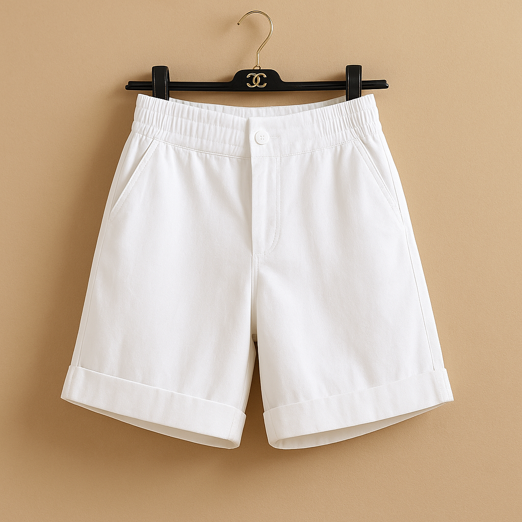 Classic breathable summer shorts for women with timeless fit and lightweight fabric, perfect for beach days, vacations, and casual summer outfits.