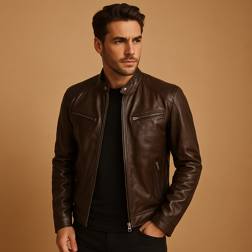 Men’s elegant lightweight jacket with a refined finish, suitable for casual outfits, formal occasions, and mid-season wear.