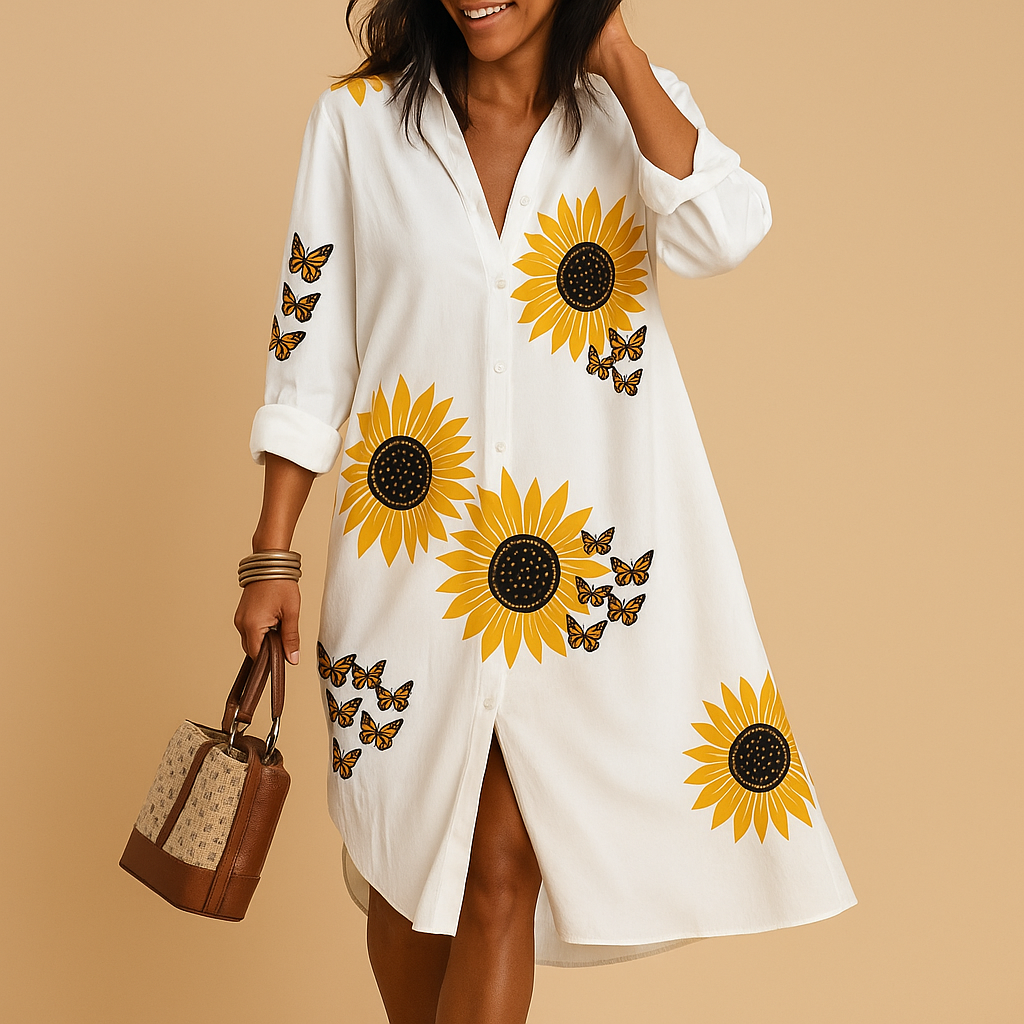 Elegant summer dress for women with soft breathable fabric and flattering silhouette, perfect for casual outings and festive summer occasions.