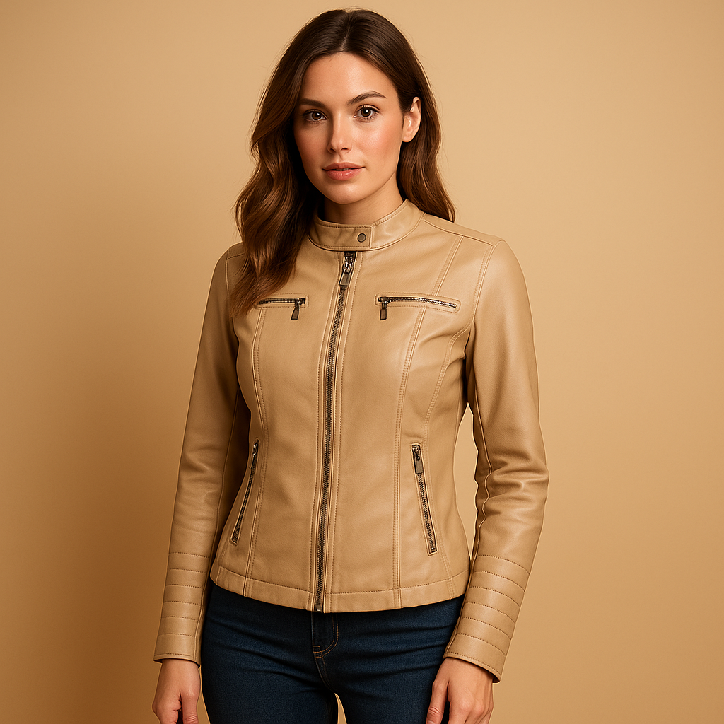 Women’s elegant tailored coat with soft durable fabric, shaped fit, and practical pockets for casual and formal wear.