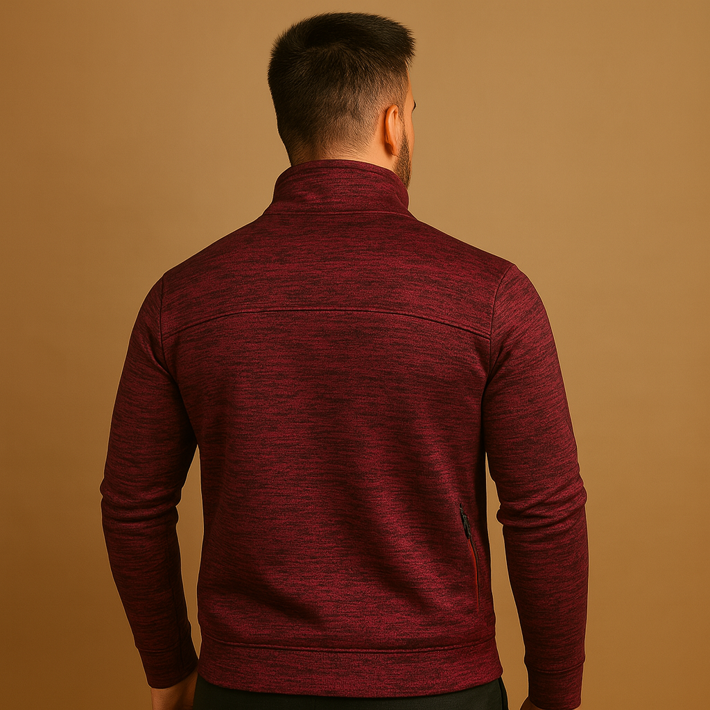 Men’s elegant zip vest with handcrafted detailing, hidden zip pockets, and crease-resistant fabric for a polished and timeless look.