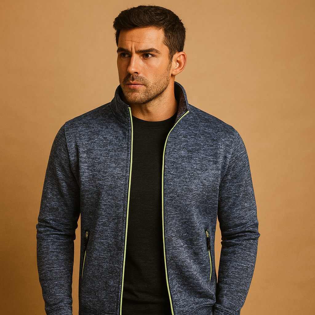 Men’s elegant zip vest with handcrafted detailing, hidden zip pockets, and crease-resistant fabric for a polished and timeless look.