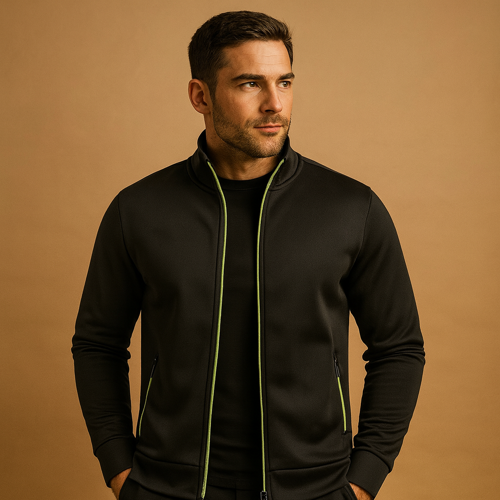 Men’s elegant zip vest with handcrafted detailing, hidden zip pockets, and crease-resistant fabric for a polished and timeless look.
