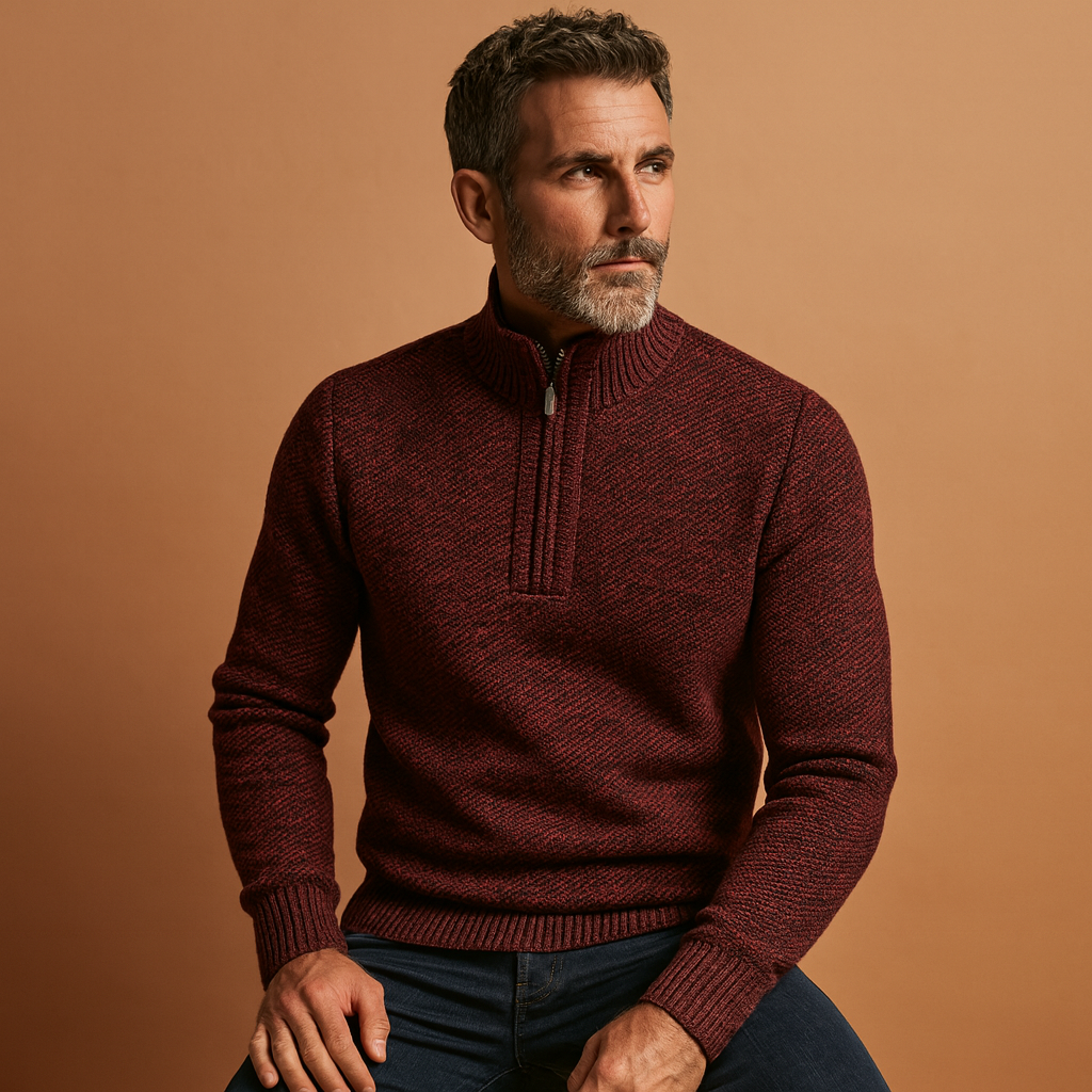 Men’s lightweight breathable sweater with a timeless design, ideal for casual and business outfits in autumn and winter.