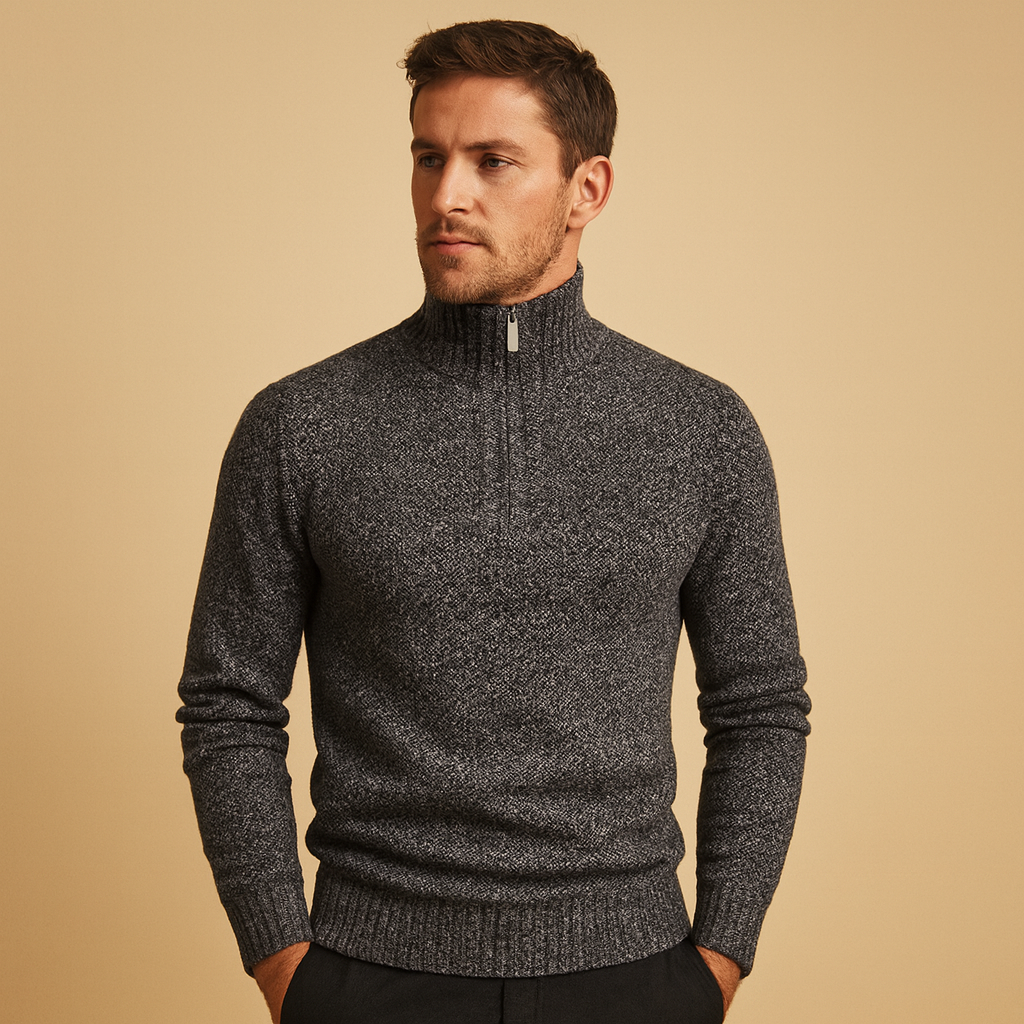 Men’s lightweight breathable sweater with a timeless design, ideal for casual and business outfits in autumn and winter.