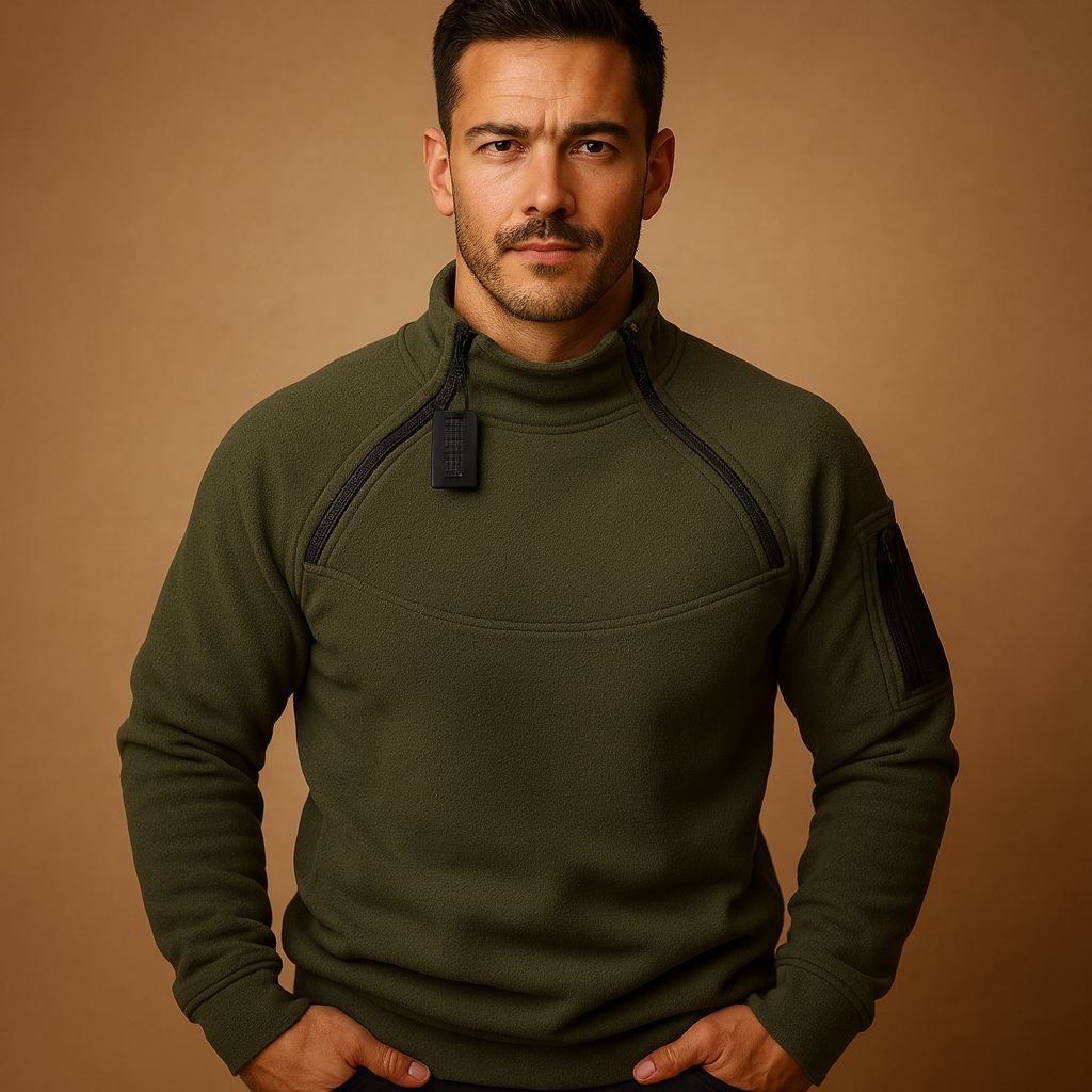 Men’s lightweight crew neck sweater made from soft, flexible fabric with a minimalist timeless design suitable for all-season daily wear.