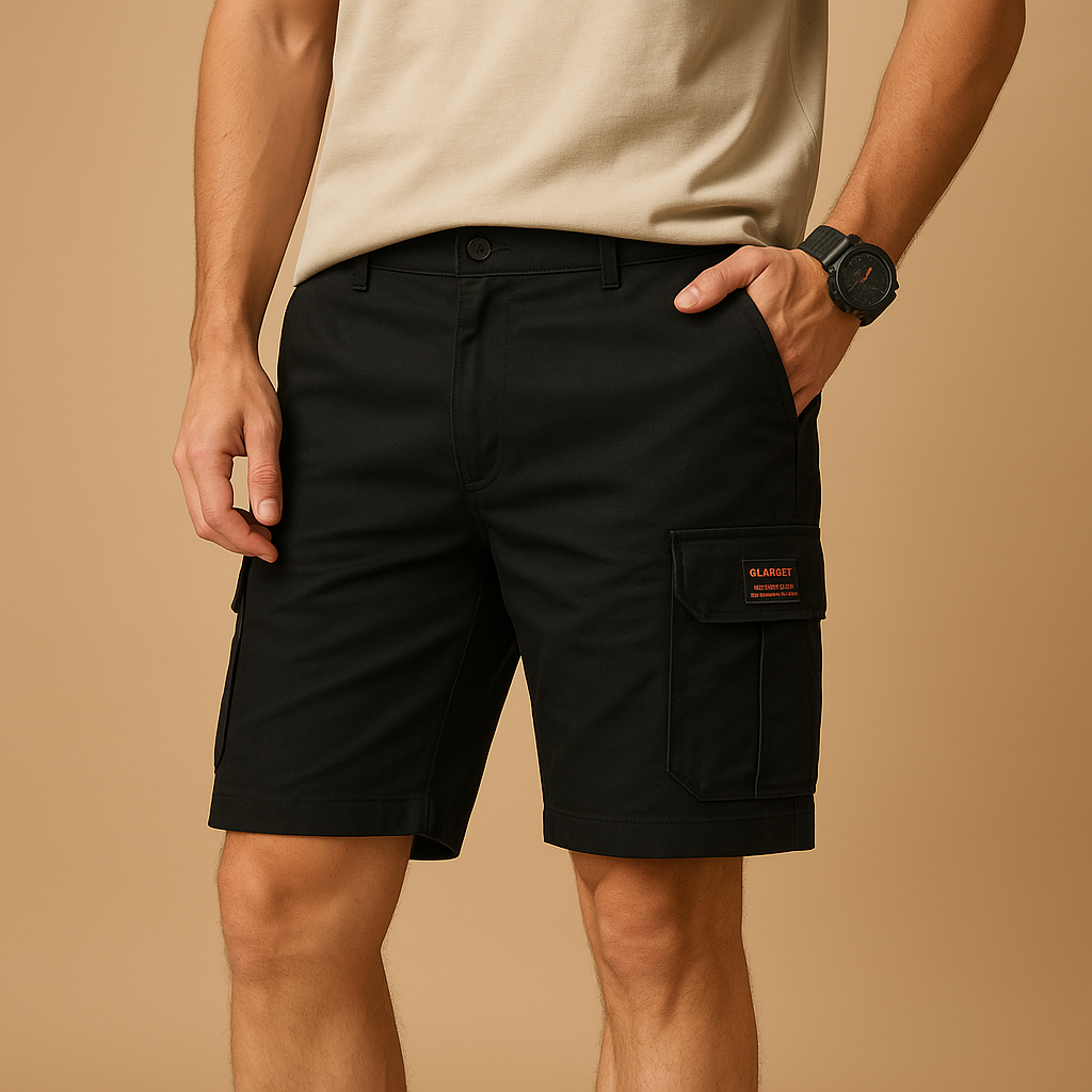 Men’s quick dry cargo shorts with multiple pockets, ideal for hiking, camping, and everyday outdoor activities.