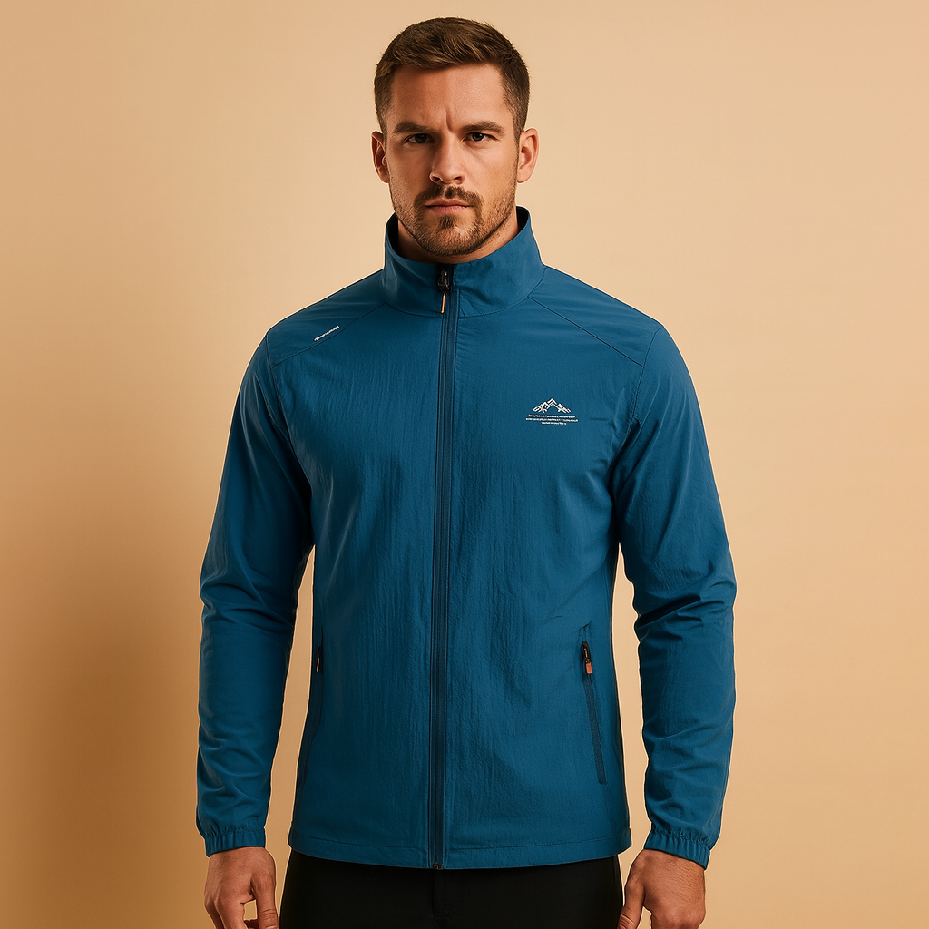 Men’s quilted summer jacket with lightweight design and casual style, suitable for spring and summer everyday wear.