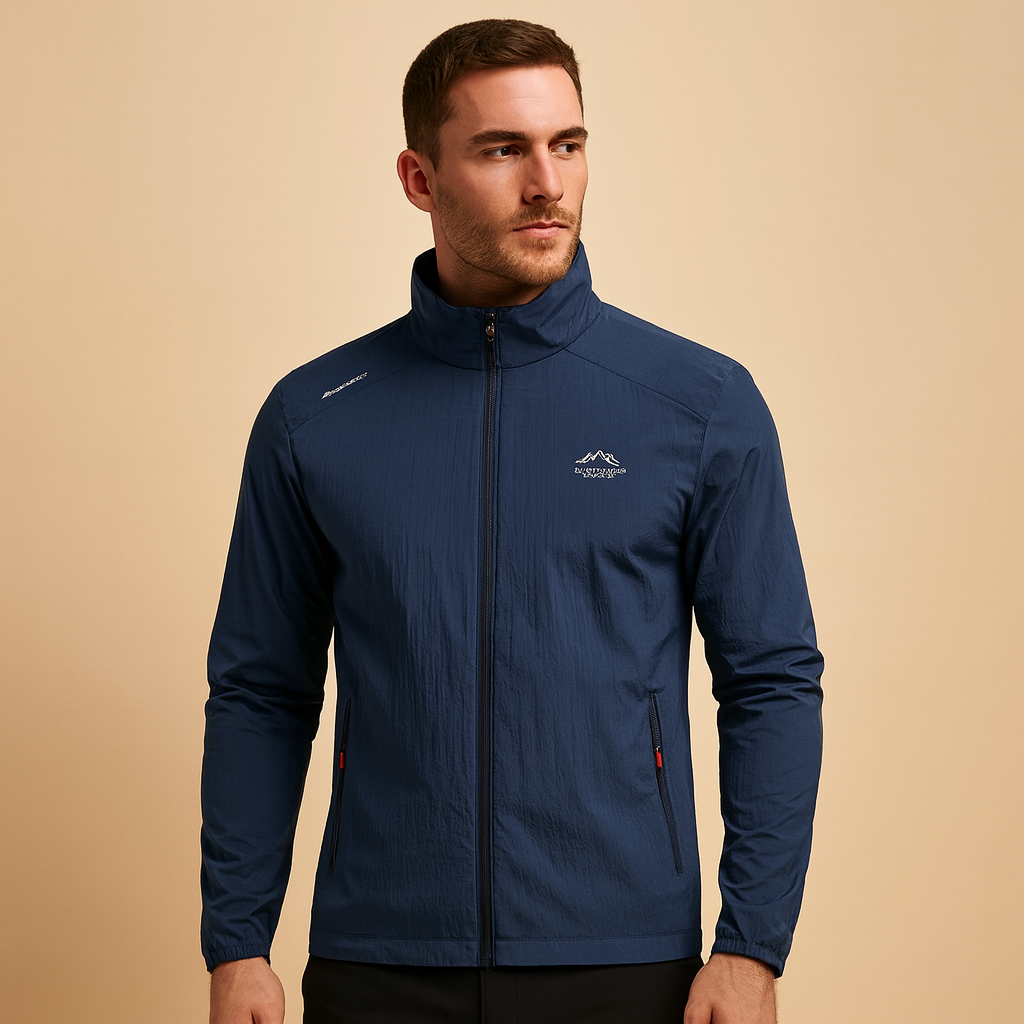 Men’s quilted summer jacket with lightweight design and casual style, suitable for spring and summer everyday wear.