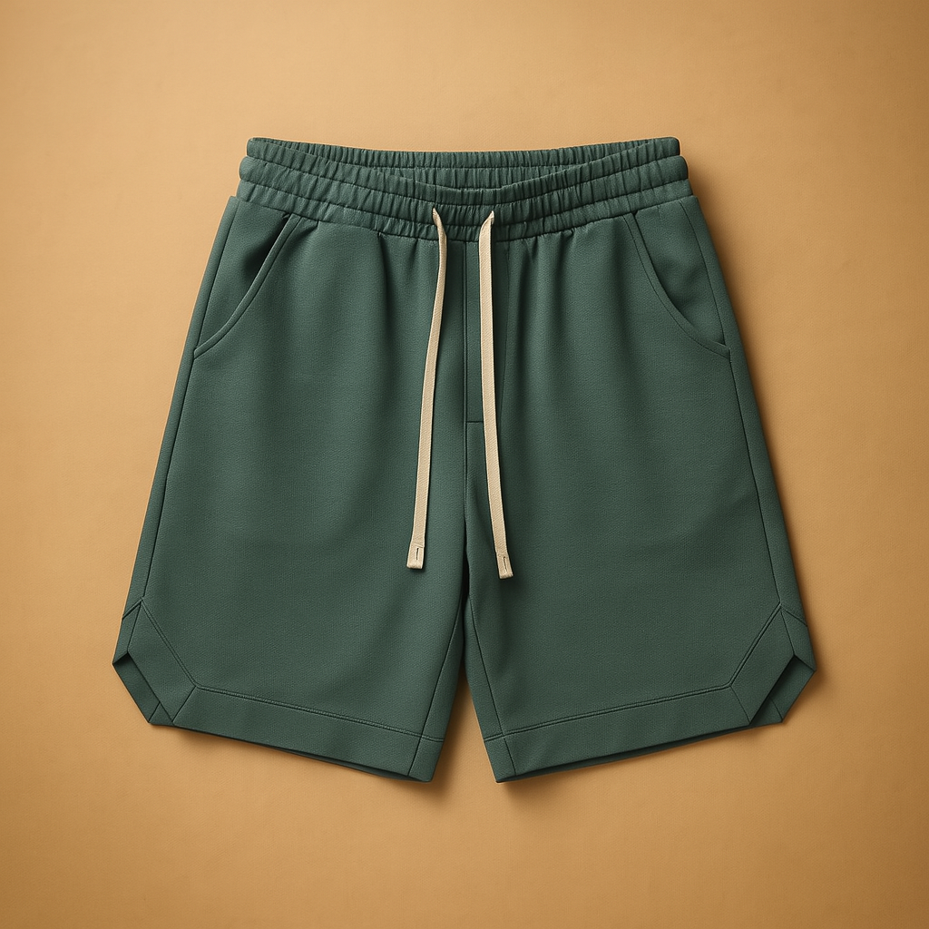Men’s retro sport shorts with elastic waistband, designed for sports, outdoor activities, and casual summer wear.