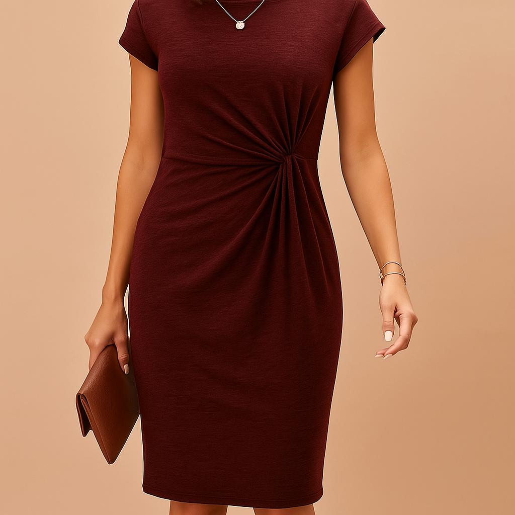Shaping bodycon dress for women with a stretchy fitted design, ideal for work, dinner dates, parties, and casual occasions.