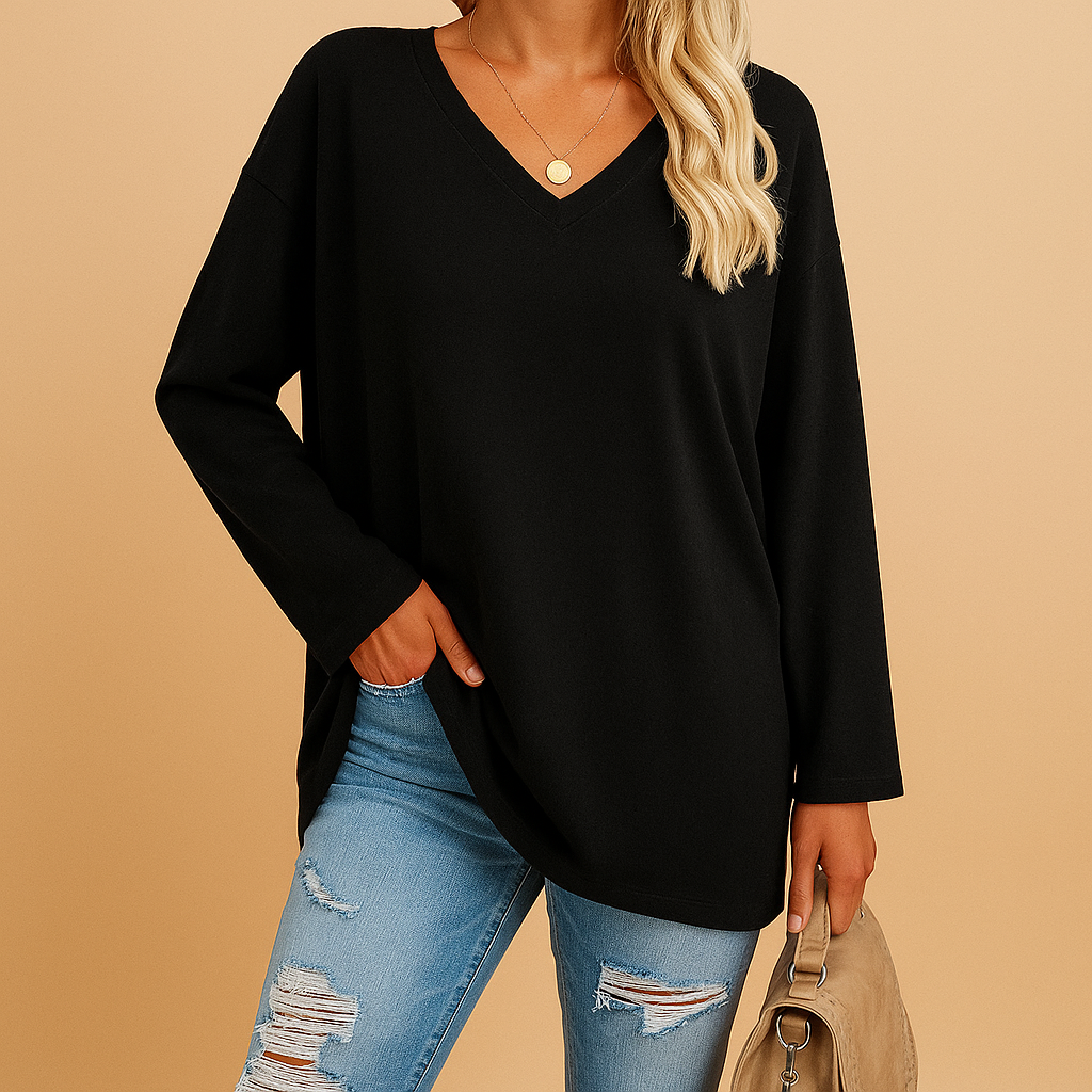 Women’s lightweight summer top with round neckline and short sleeves in various colors, ideal for warm days and casual summer looks.