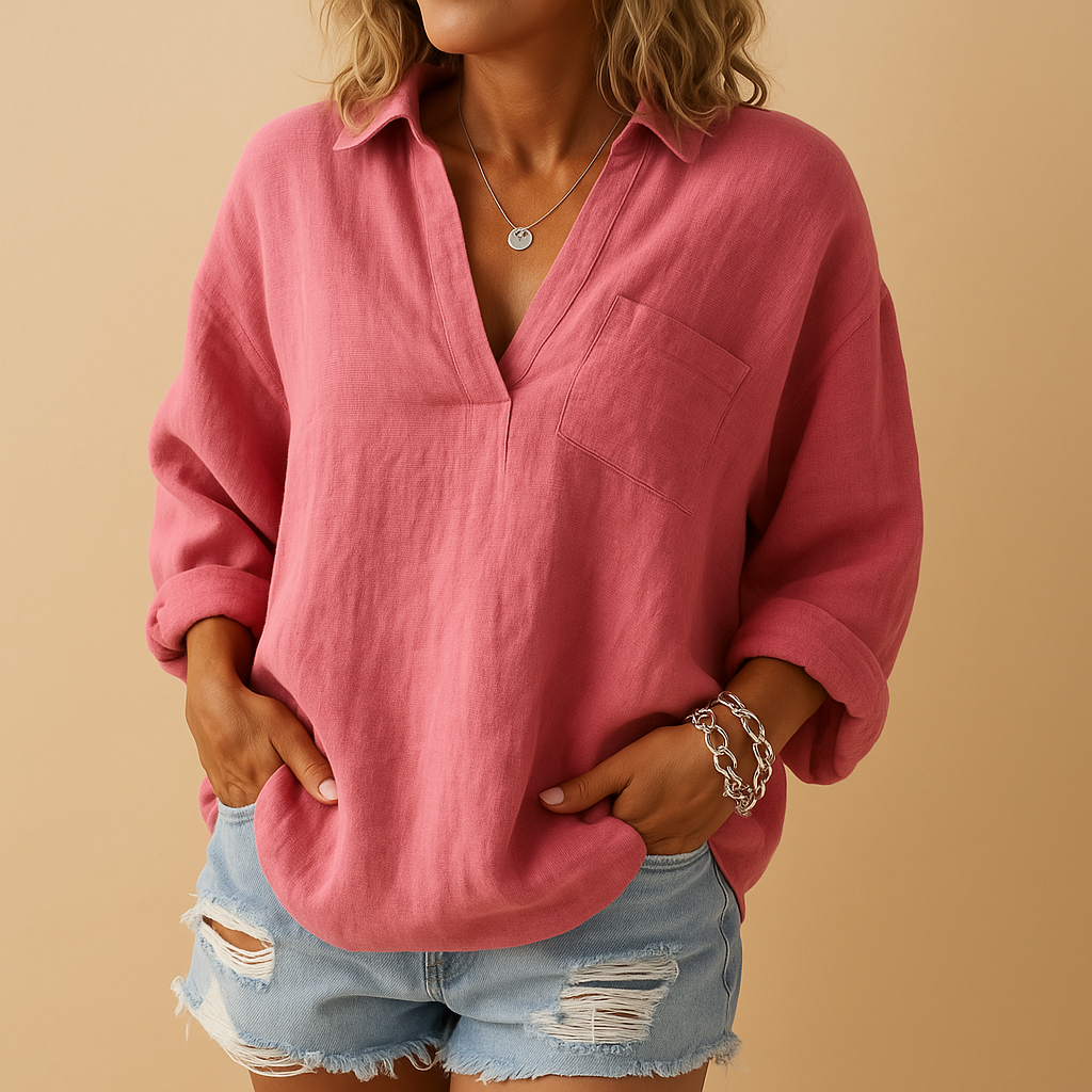 Women’s timeless blouse with a flattering fit and classic design, ideal for work, brunch, and everyday outfits.