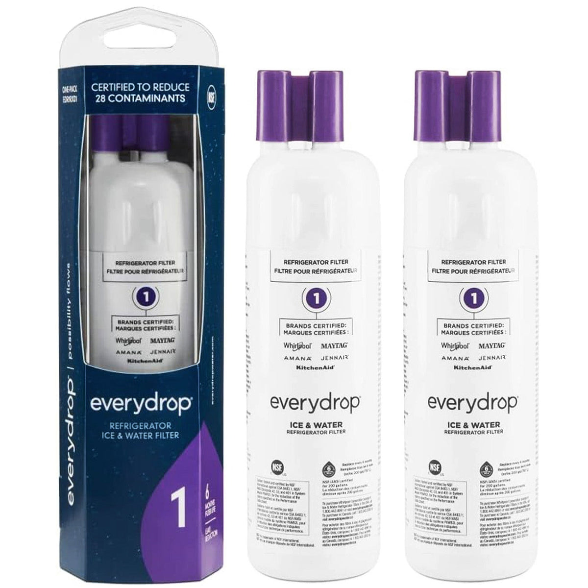 EDR1RXD1 Refrigerator water filter 1 - W10295370, 46-9081