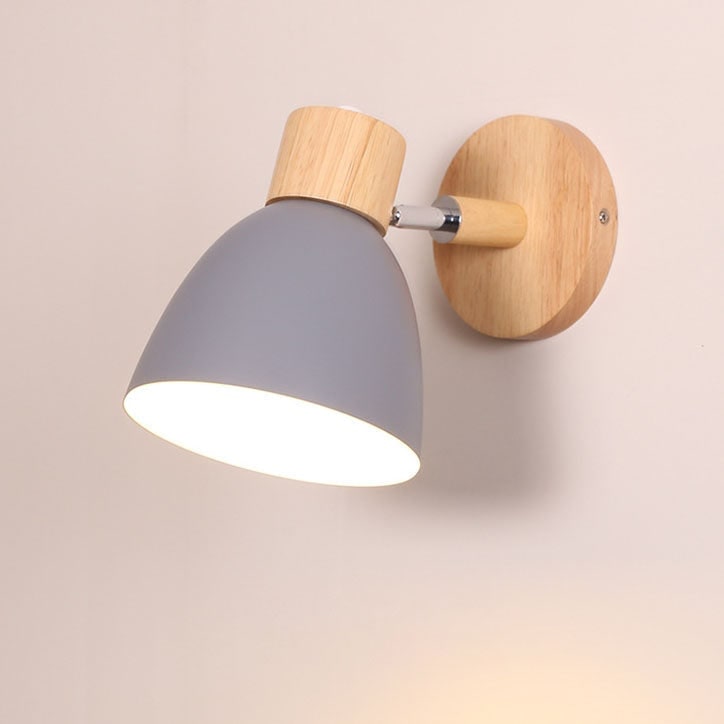 Adjustable Wall Sconce with Wooden Base and Swing Arm for Reading and Accent Lighting - Image 11