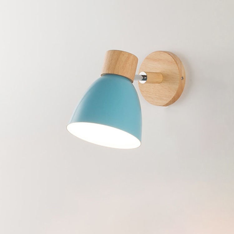 Adjustable Wall Sconce with Wooden Base and Swing Arm for Reading and Accent Lighting - Image 13
