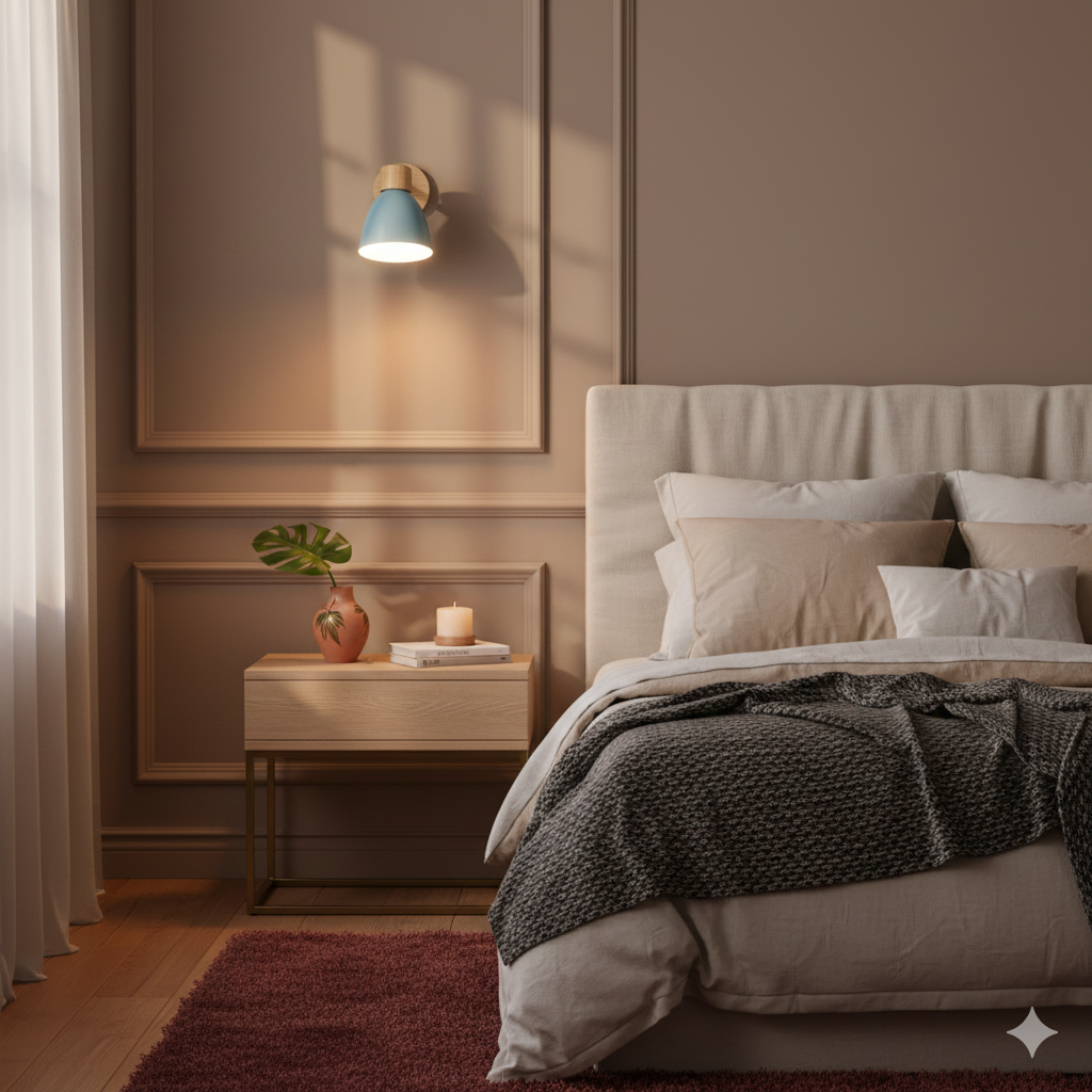 Adjustable Wall Sconce with Wooden Base and Swing Arm for Reading and Accent Lighting - Image 14