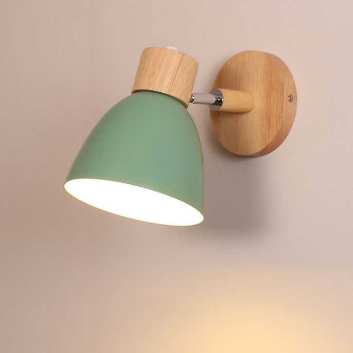 Adjustable Wall Sconce with Wooden Base and Swing Arm for Reading and Accent Lighting - Image 15