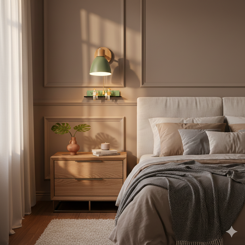 Adjustable Wall Sconce with Wooden Base and Swing Arm for Reading and Accent Lighting - Image 16
