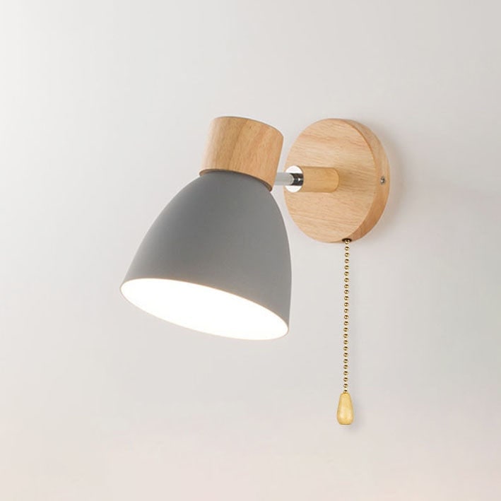 Adjustable Wall Sconce with Wooden Base and Swing Arm for Reading and Accent Lighting - Image 23