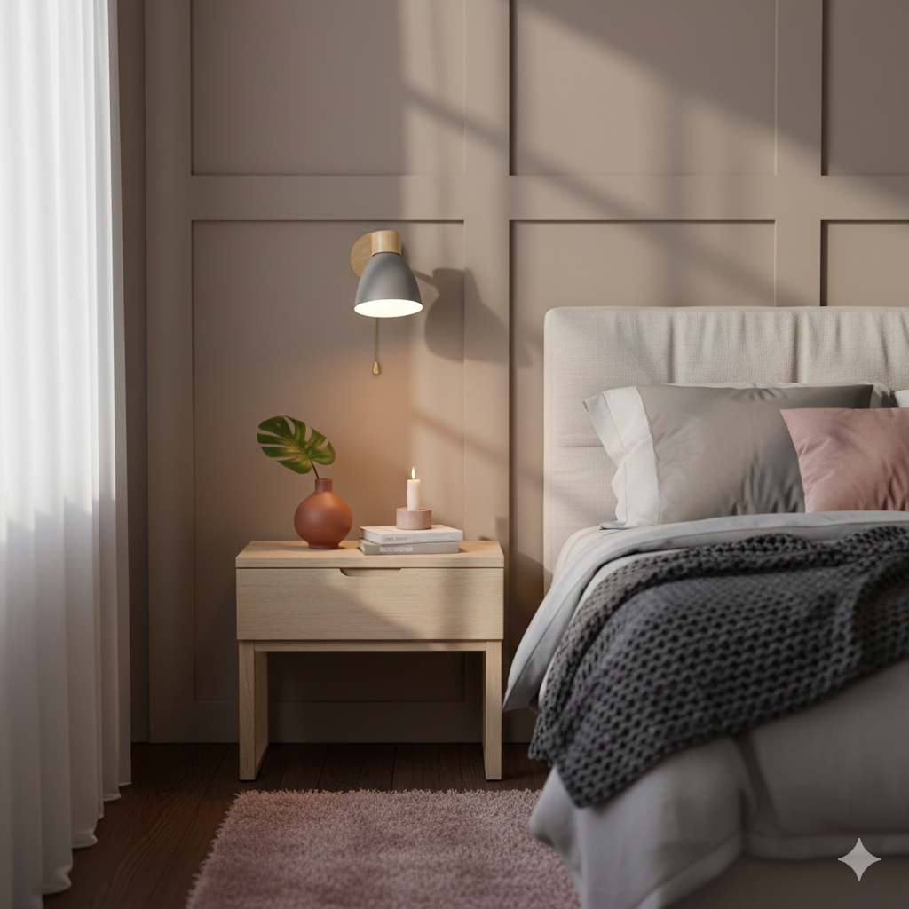 Adjustable Wall Sconce with Wooden Base and Swing Arm for Reading and Accent Lighting - Image 24
