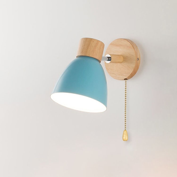Adjustable Wall Sconce with Wooden Base and Swing Arm for Reading and Accent Lighting - Image 25