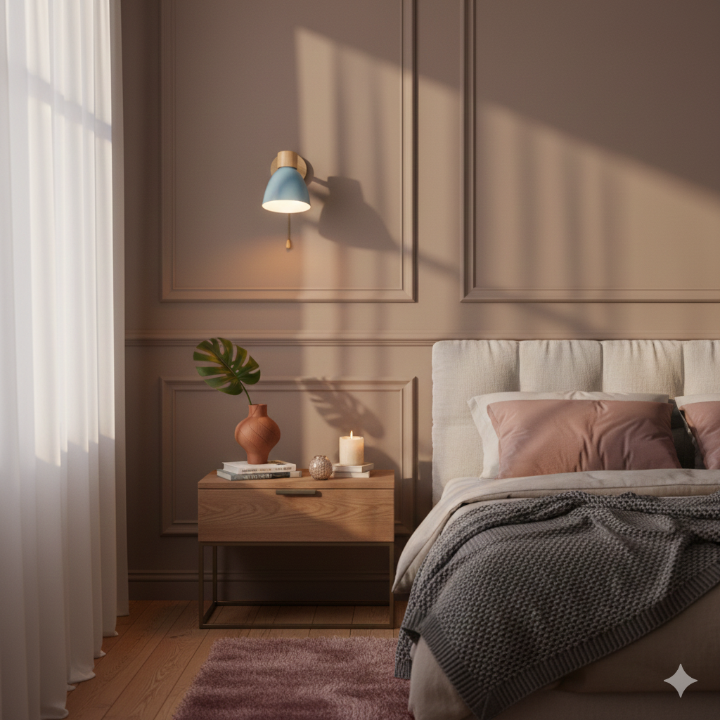 Adjustable Wall Sconce with Wooden Base and Swing Arm for Reading and Accent Lighting - Image 26