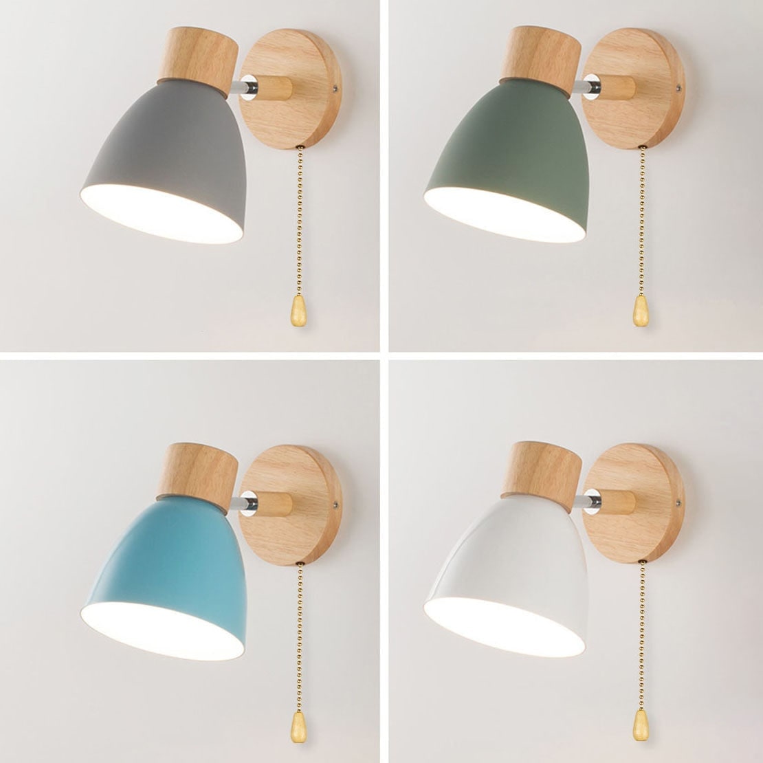 Adjustable Wall Sconce with Wooden Base and Swing Arm for Reading and Accent Lighting - Image 31