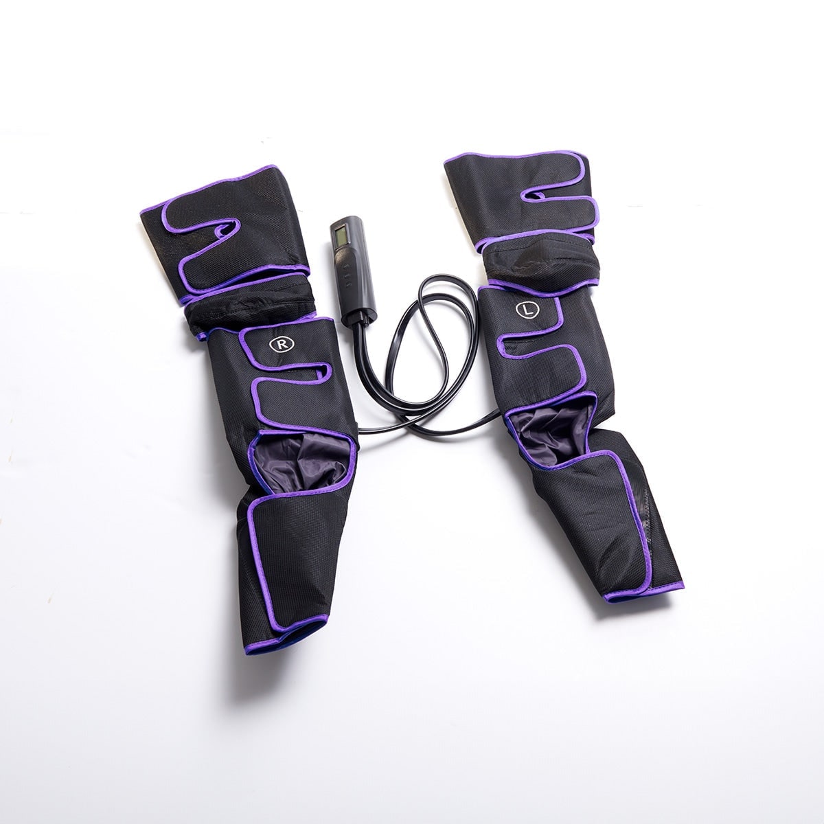 Air Compression Leg Massager with Heat Remote Control and Foot Calf Wraps - Image 2