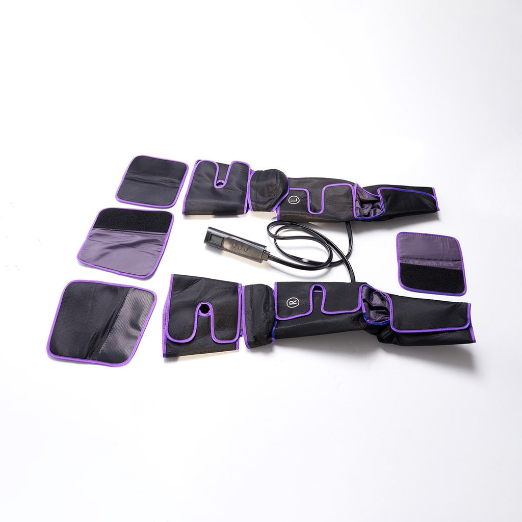 Air Compression Leg Massager with Heat Remote Control and Foot Calf Wraps - Image 4