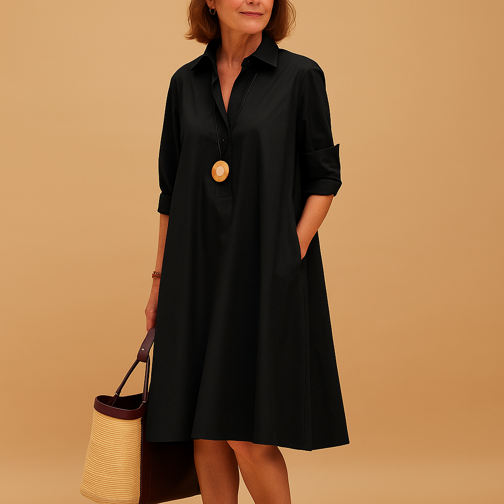 Women’s airy spring dress with lightweight fabric and flattering feminine fit, perfect for sunny days, office wear, casual outings, and special occasions.