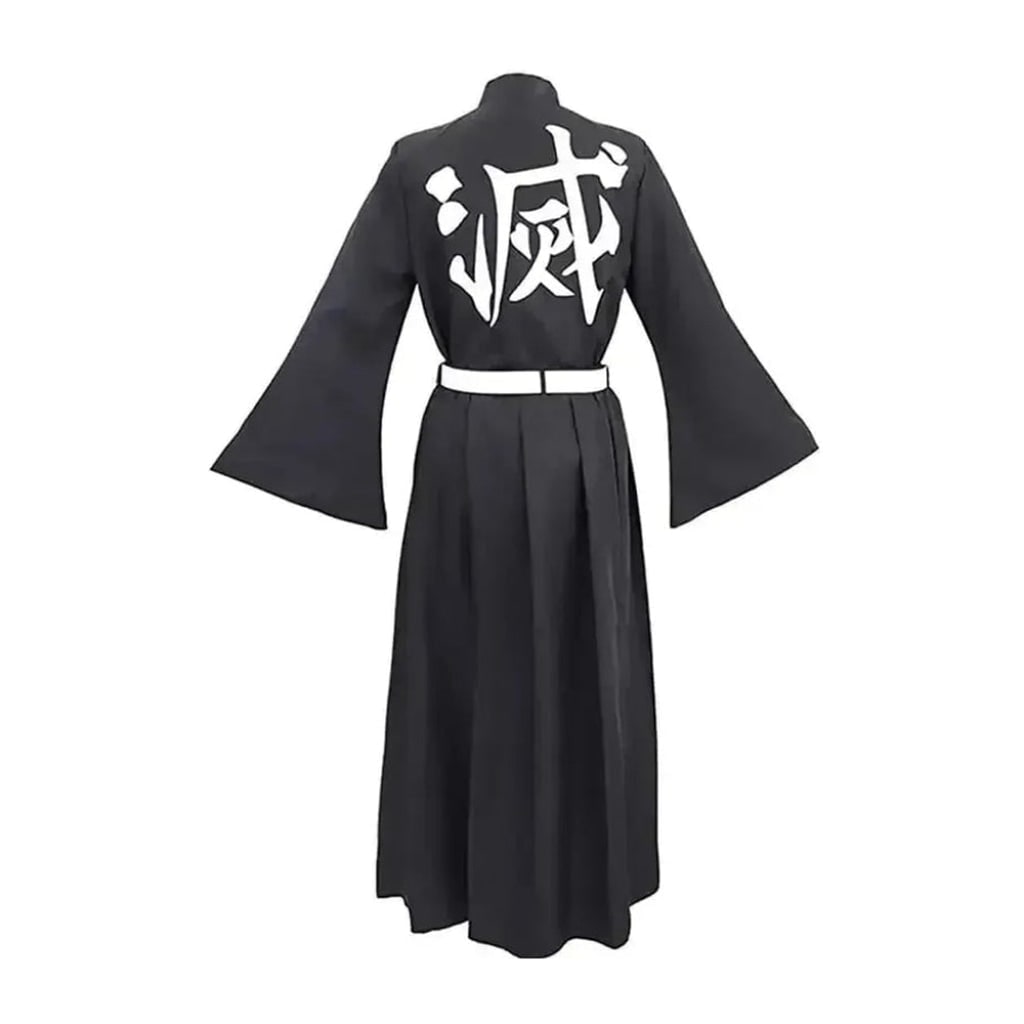 Anime Cosplay Costume with High Collar Wide Sleeves Long and Belt for Halloween - Image 5