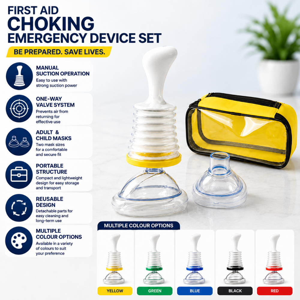 Anti Choking Device with Manual Suction and Masks for Emergency Airway Clearance - Image 2