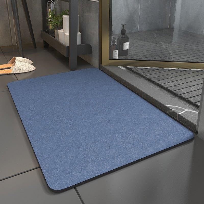 Anti-Slip Quick-Dry Bath Mat with Mottled Textured Surface and Non-Skid Backing - Image 1
