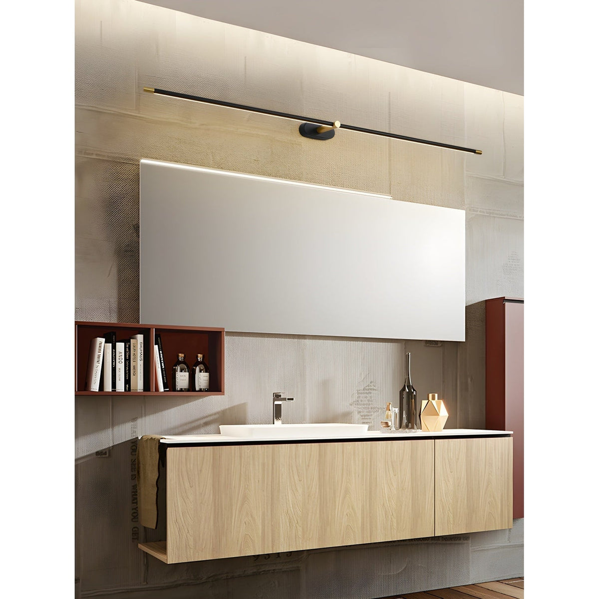 Bathroom Vanity Light Fixtures with LED Mirror Lighting and Slim Linear Design - Image 13