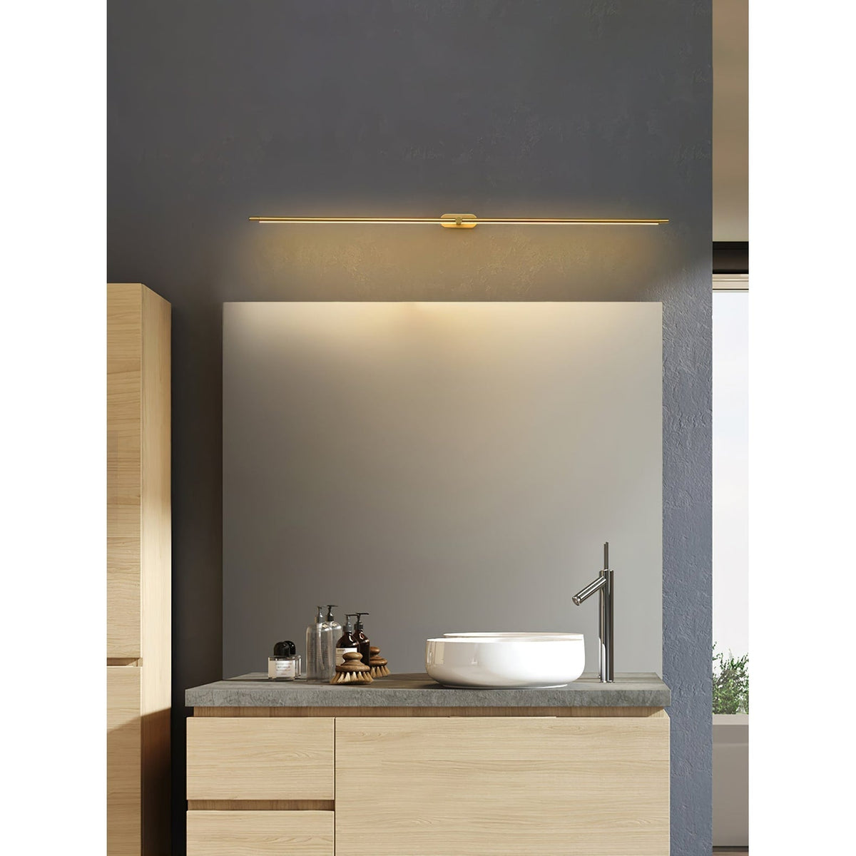 Bathroom Vanity Light Fixtures with LED Mirror Lighting and Slim Linear Design - Image 28