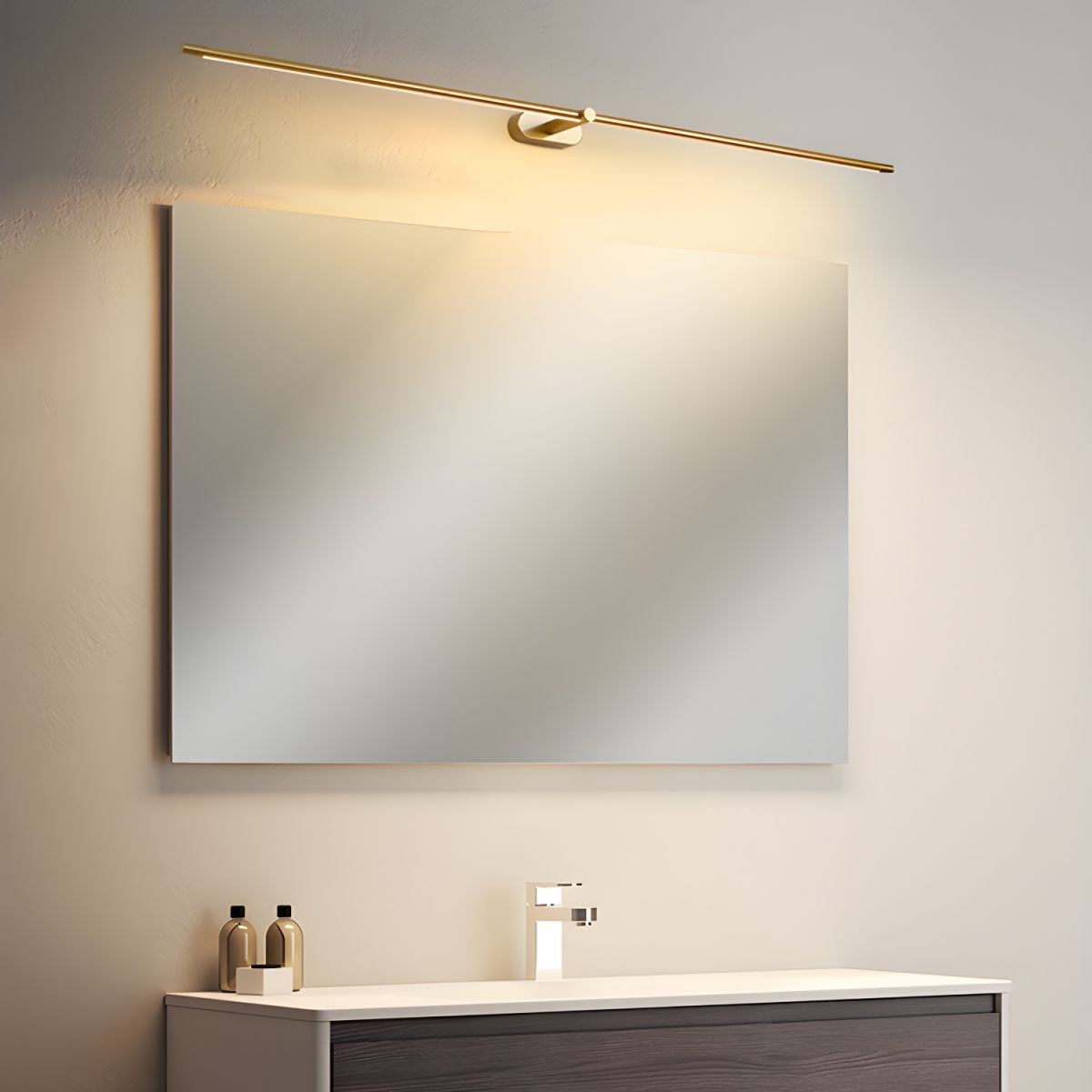 Bathroom Vanity Light Fixtures with LED Mirror Lighting and Slim Linear Design - Image 4