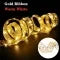 Battery-Operated Christmas Ribbon Bows with LED Fairy Lights and Wired Edges - Image 8