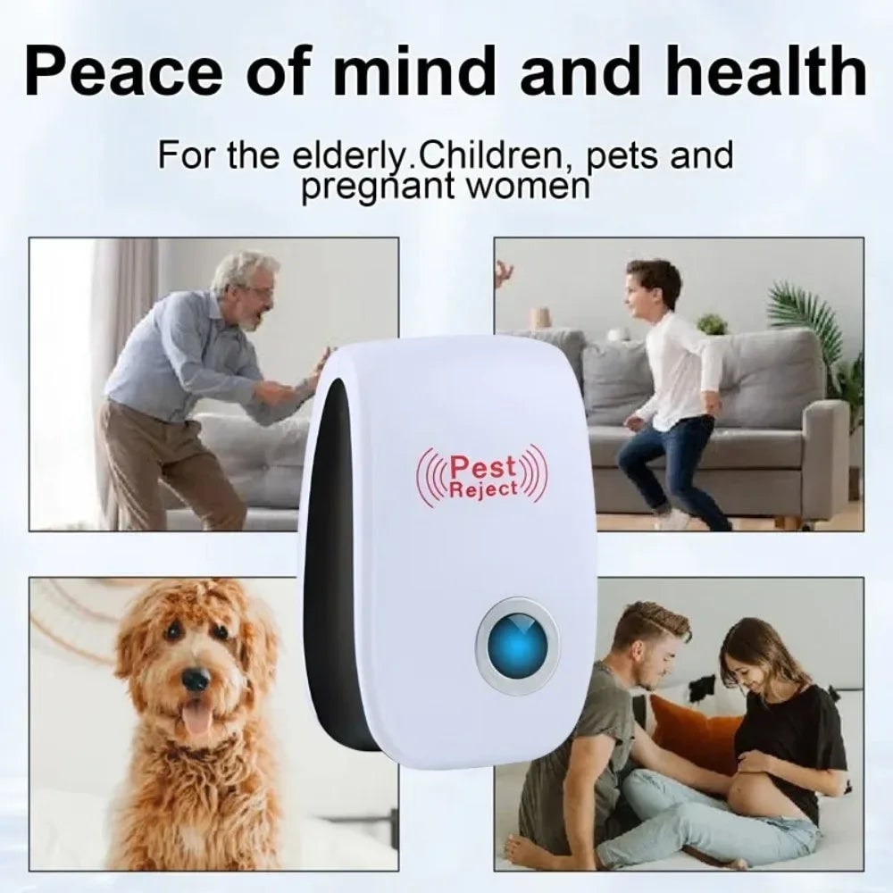 Bed Bug Pest Control Ultrasonic Repeller with Electronic Insect and Rodent Deterrent Plug-In Device - Image 2