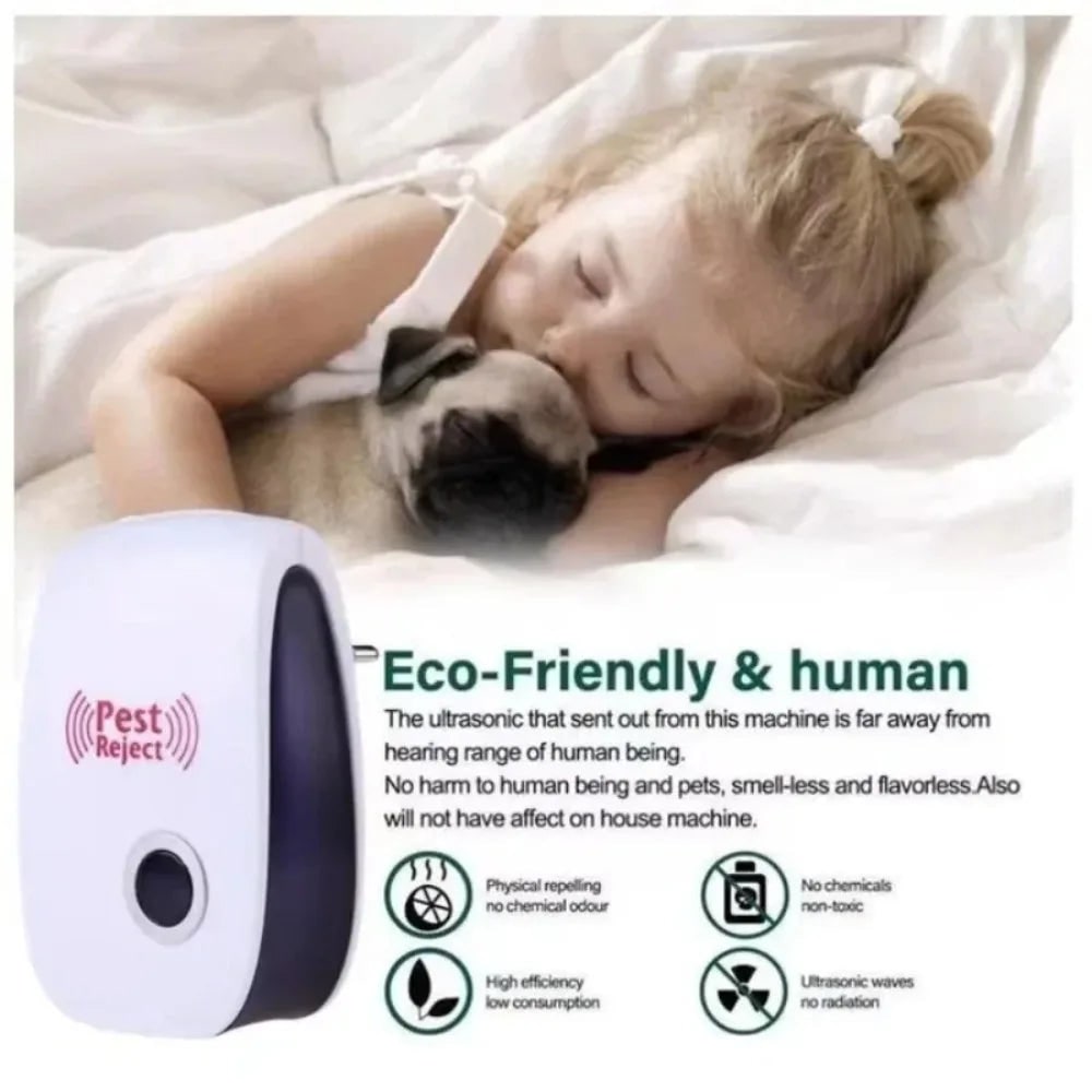Bed Bug Pest Control Ultrasonic Repeller with Electronic Insect and Rodent Deterrent Plug-In Device - Image 3