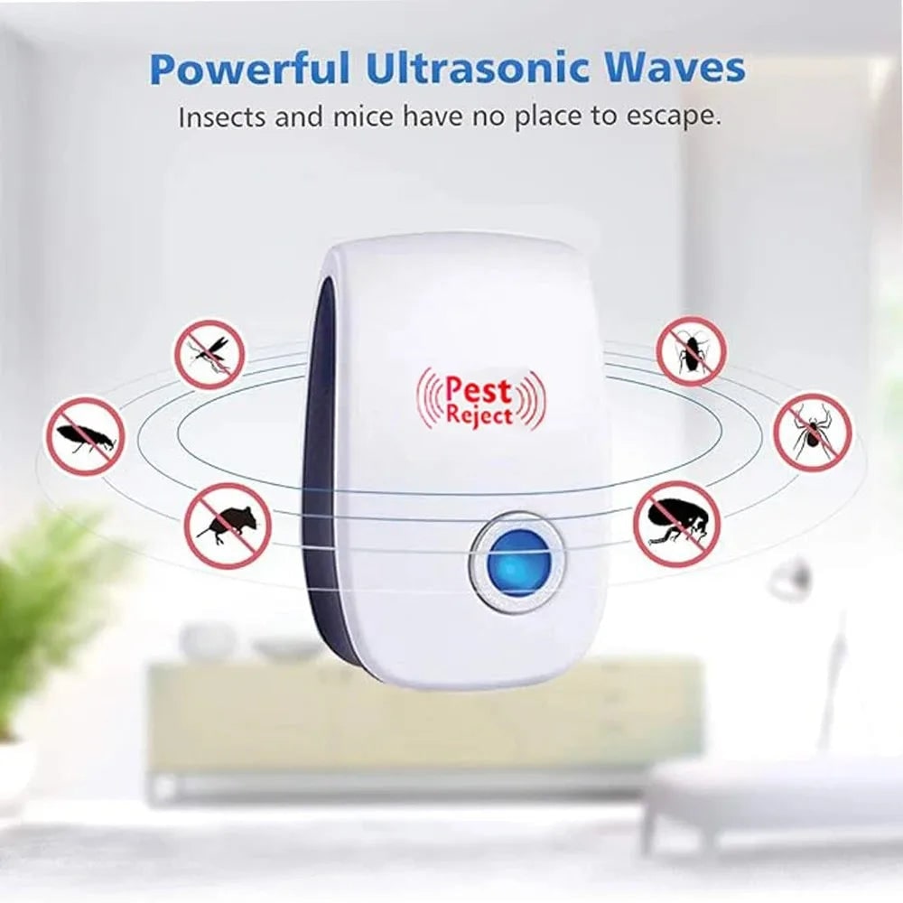 Bed Bug Pest Control Ultrasonic Repeller with Electronic Insect and Rodent Deterrent Plug-In Device - Image 4