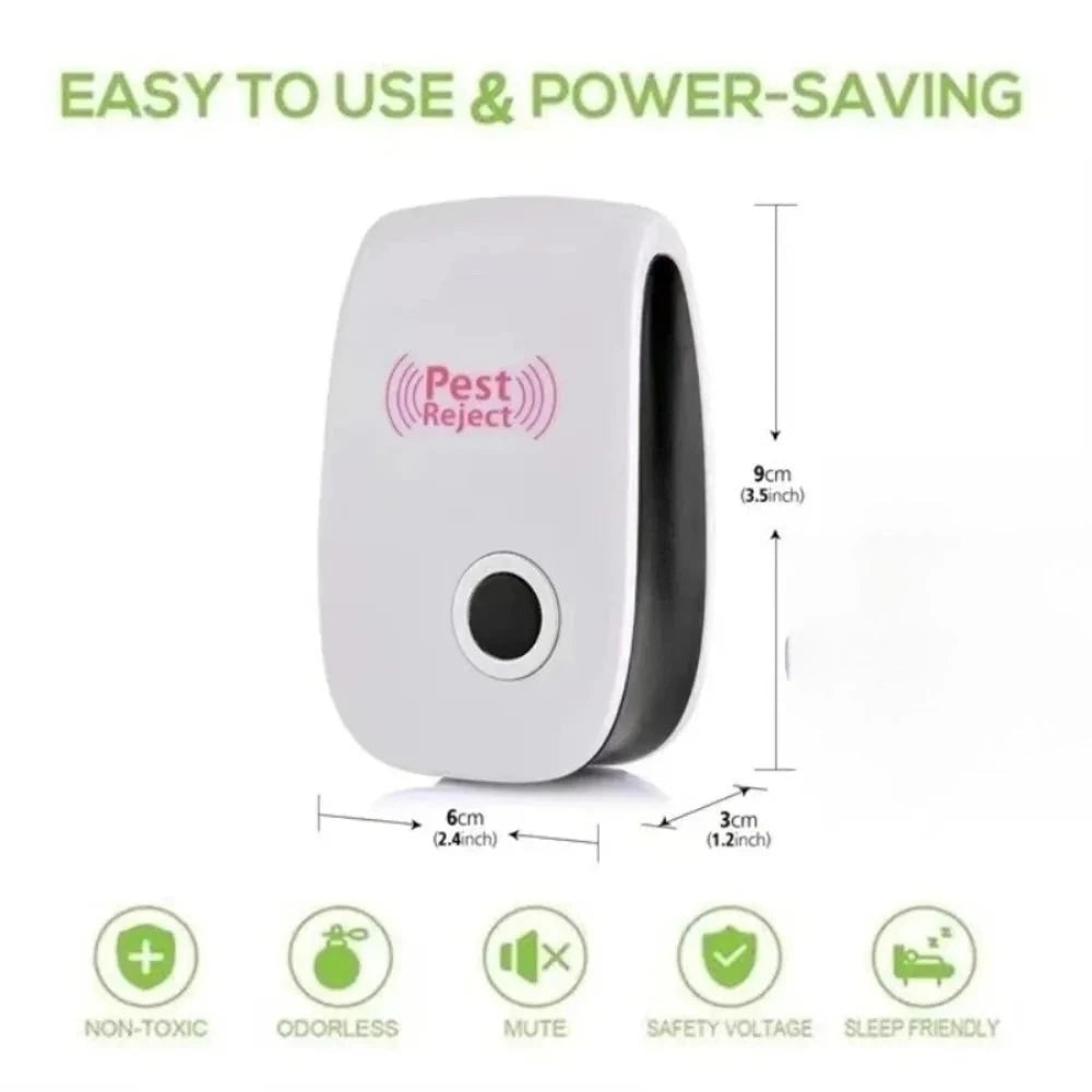 Bed Bug Pest Control Ultrasonic Repeller with Electronic Insect and Rodent Deterrent Plug-In Device - Image 6
