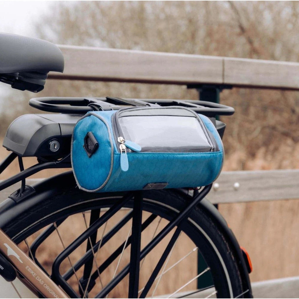 Bike Handlebar Bag with Touchscreen Phone Pocket and Detachable Shoulder Strap - Image 11