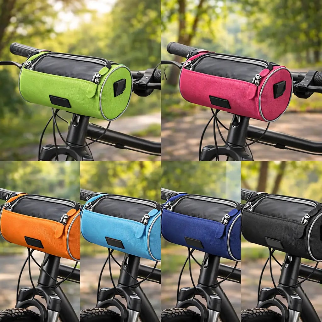 Bike Handlebar Bag with Touchscreen Phone Pocket and Detachable Shoulder Strap - Image 2