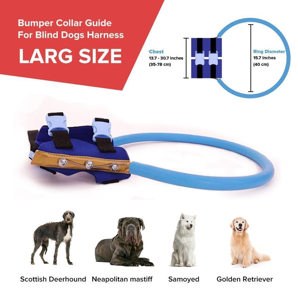 Blind Dog Halo Harness with Protective Bumper Ring and Adjustable Straps - Image 12
