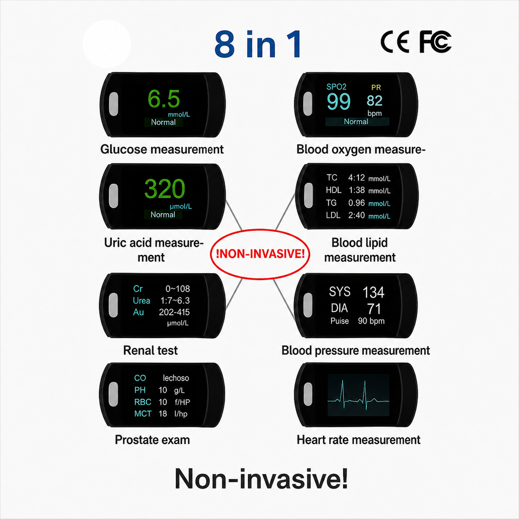 Blood Sugar Monitoring System with Portable Glucose Meter and Digital Lcd Display - Image 10